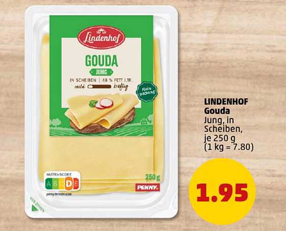 LINDENHOF Gouda Jung, in Scheiben, je 250 g