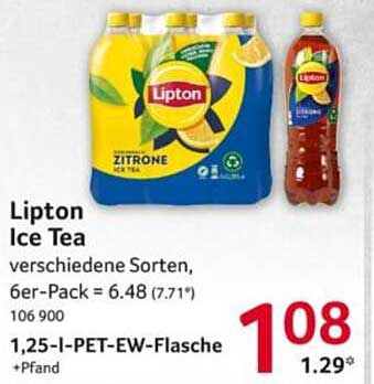 Lipton Ice Tea, verschiedene Sorten, 6er-Pack