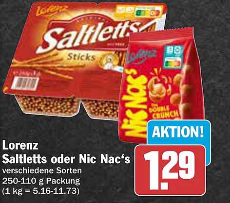 Lorenz Saltletts oder Nic Nac's - verschiedene Sorten