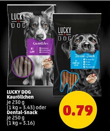 LUCKY DOG Kauröllchen oder Dental-Snack