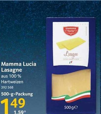 Mamma Lucia Lasagne 500 g – aus 100 % Hartweizen