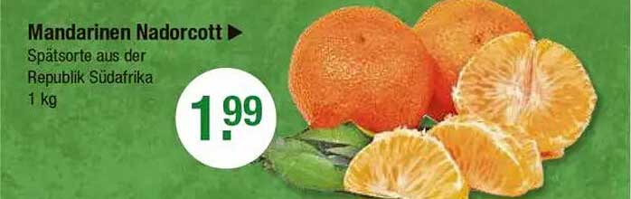 Mandarinen Nadorcott - Spätsorte aus der Republik Südafrika 1 kg