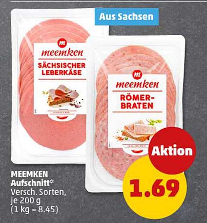 MEEMKEN Aufschnitt – Verschiedene Sorten, je 200 g