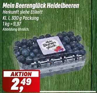 Mein Beeren Glück Heidelbeeren 300 g