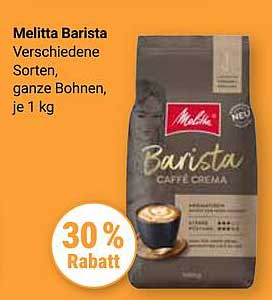 Melitta Barista Caffè Crema - Ganze Bohnen, je 1 kg