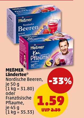 MEßMER Länderthee – Nordische Beeren oder Französische Pflaume