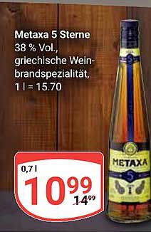 Metaxa 5 Sterne 0,7 l Flasche - griechische Spezialität
