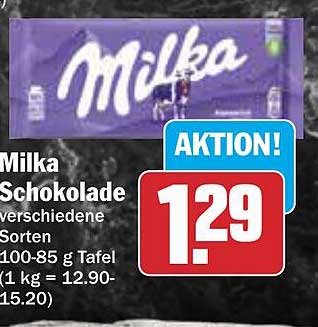 Milka Schokolade verschiedene Sorten 100-85 g Tafel