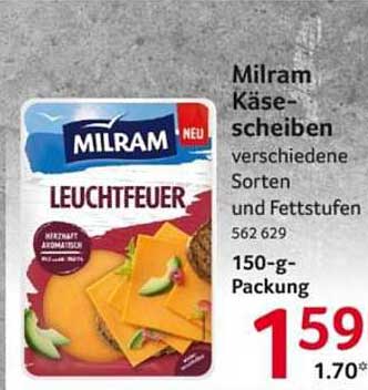 Milram Käse-Scheiben Leuchtfeuer 150-g-Packung