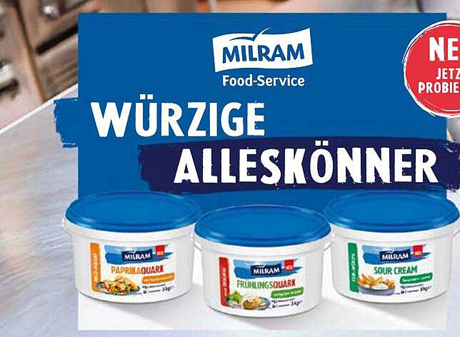 MILRAM Würzige AllesKönner - Paprikaquark, Frühlingquark und Sour Cream
