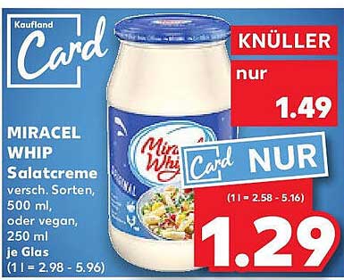 MIRACEL WHIP Salatcreme – Vielfalt für Ihre Küche