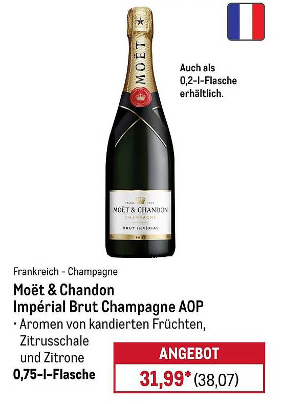 Moët & Chandon Impérial Brut Champagne AOP – 0,75 l-Flasche
