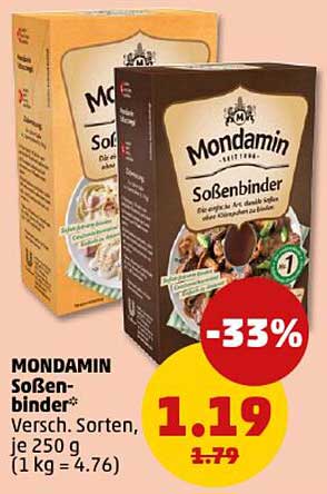 MONDAMIN Soßenbinder 250 g - Verschiedene Sorten