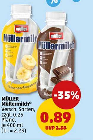 MÜLLER Müller Milch - Verschiedene Sorten