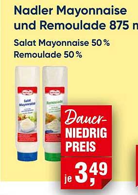 Nadler Mayonnaise und Remoulade 875 ml