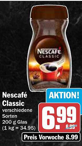 Nescafé Classic 200 g Glas - Verschiedene Sorten