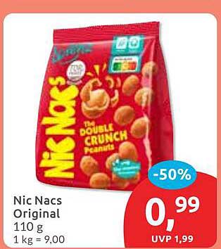 Nic Nacs Original 110 g - Unwiderstehlicher Snack zum Schlemmen