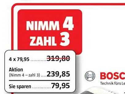 Nimm 4, zahl 3 - Bosch Aktion