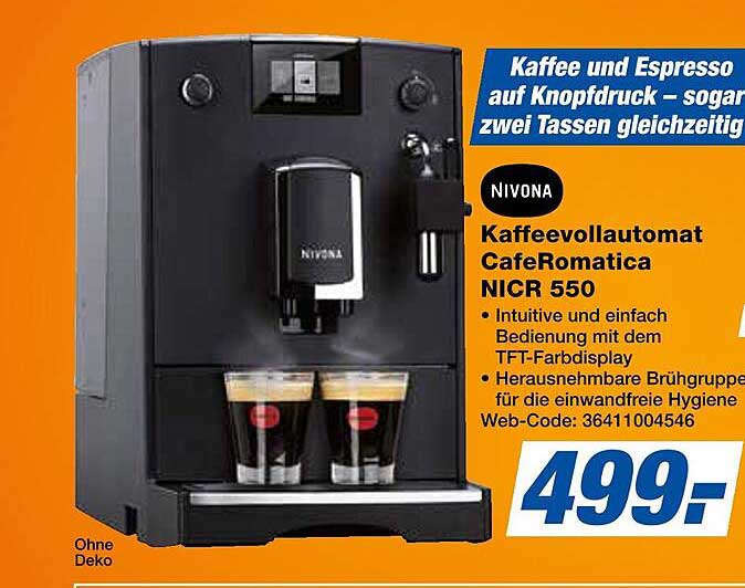 NIVONA Kaffeevollautomat CafeRomatica NICR 550