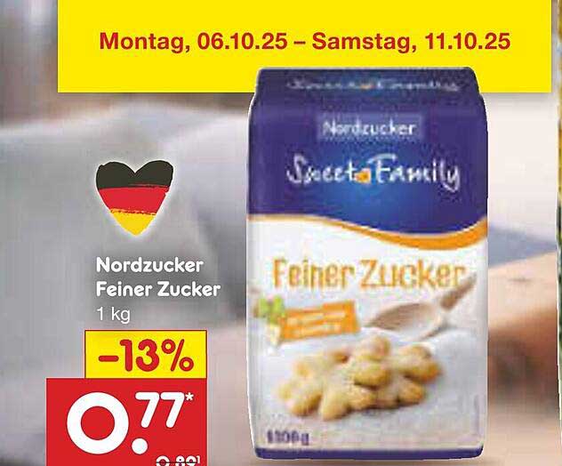 Nordzucker Feiner Zucker 1 kg