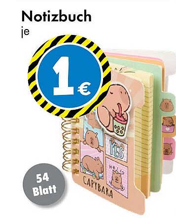 Notizbuch CAPYBARA – nur 1 €
