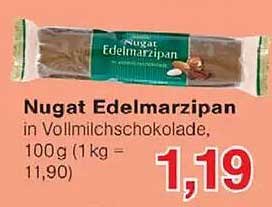 Nugat Edelmarzipan in Vollmilchschokolade, 100g
