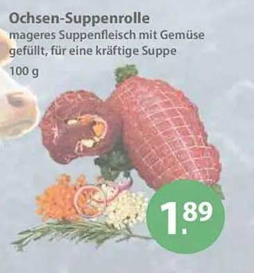 Ochsen-Suppenrolle - mageres Suppenfleisch mit Gemüse gefüllt