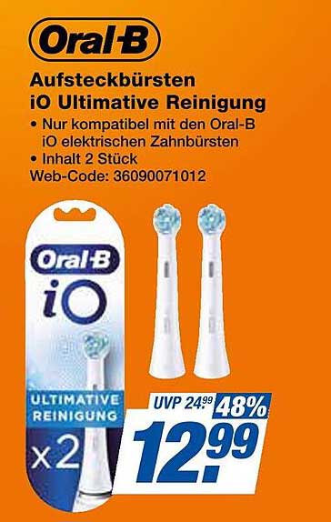 Oral-B Aufsteckbürsten iO Ultimate Reinigung