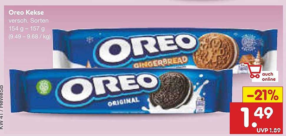 Oreo Kekse – verschiedene Sorten