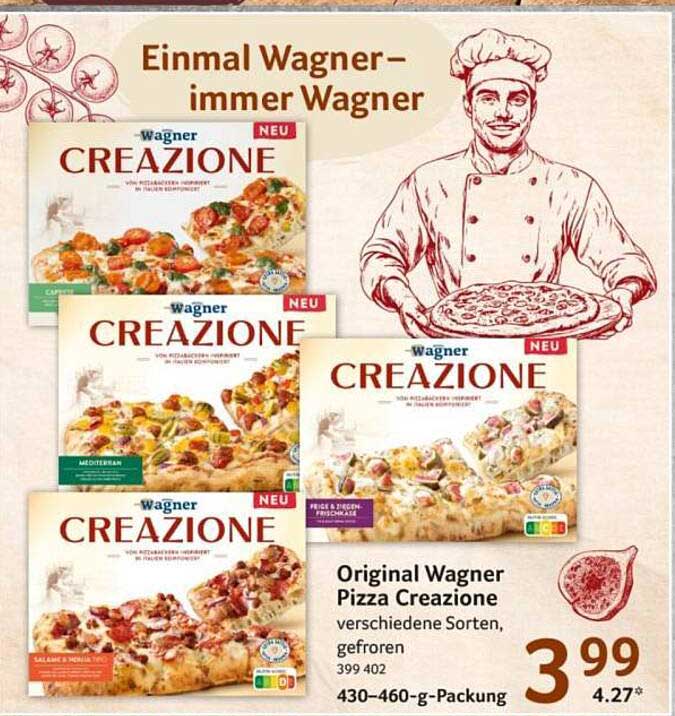 Original Wagner Pizza Creazione - verschiedene Sorten, gefroren