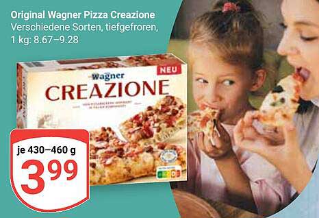 Original Wagner Pizza Creazione - Verschiedene Sorten, tiefgefroren