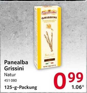 Panealba Grissini Natur 125-g-Packung