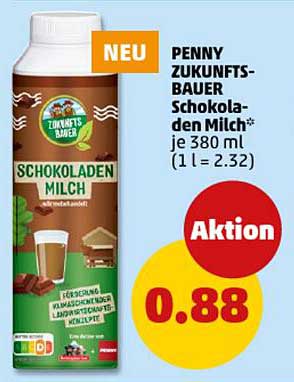 PENNY ZUKUNFTS-BAUER Schokoladen Milch 380 ml