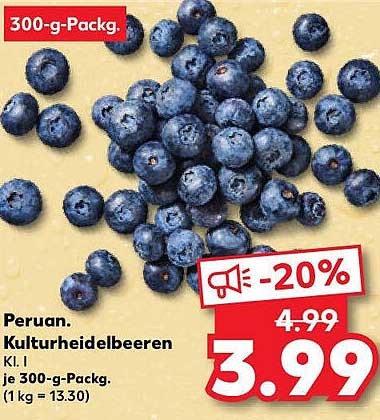 Peruanische Kulturheidelbeeren - 300g Packung
