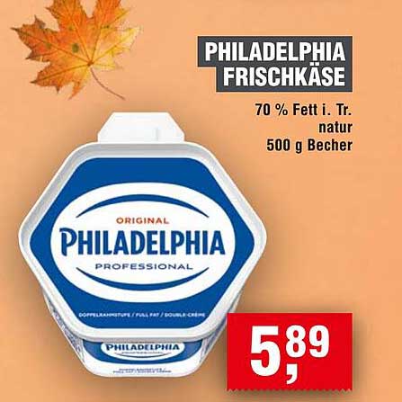 PHILADELPHIA FRISCHKÄSE 500 g Becher