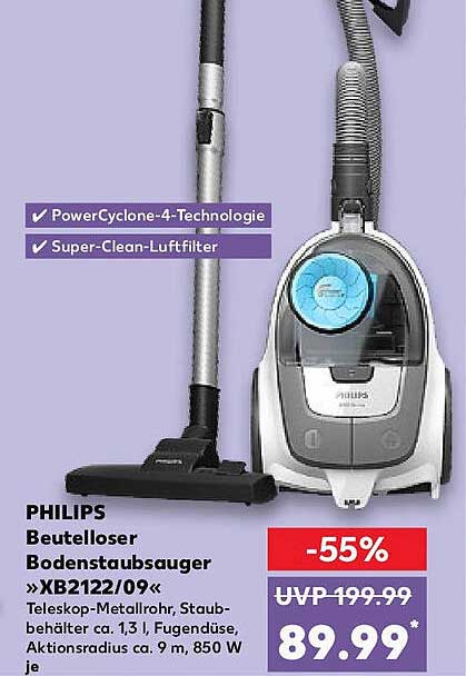 PHILIPS Beutelloser Bodenstaubsauger »XB2122/09«