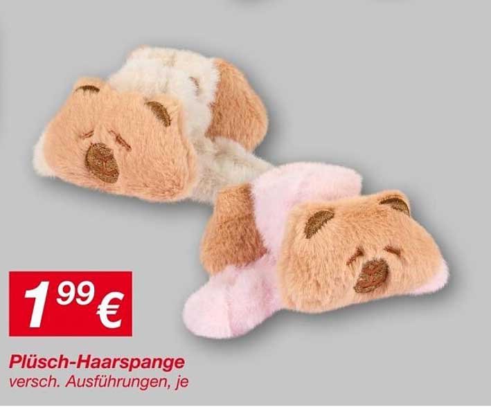 Plüsch-Haarspange - verschiedene Ausführungen