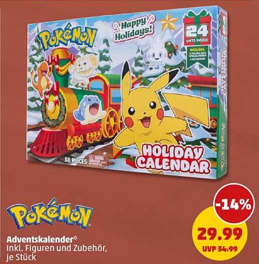 Pokémon Adventskalender - Holiday Calendar