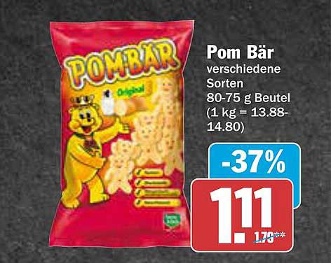 Pom Bär verschiedene Sorten 80-75 g Beutel