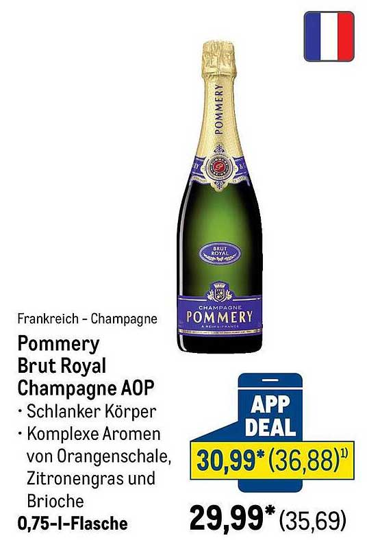 Pommery Brut Royal Champagne AOP, 0,75 l Flasche