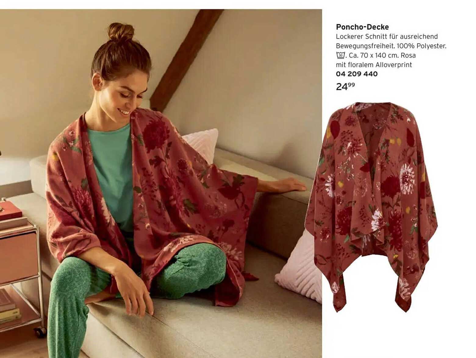 Poncho-Decke