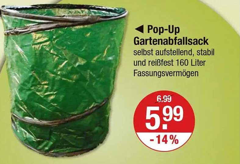 Pop-Up Gartenabfallsack