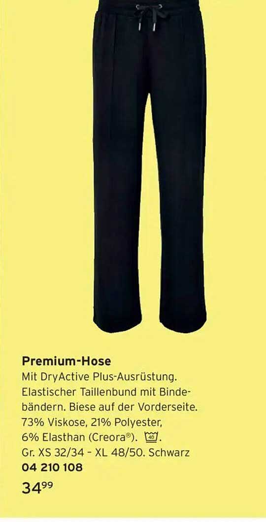 Premium-Hose mit DryActive Plus-Ausrüstung