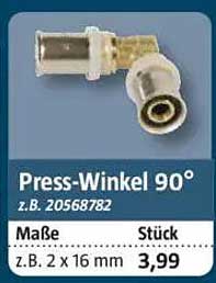 Press-Winkel 90°