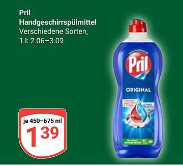 Pril Handgeschirrspülmittel - Verschiedene Sorten, 1 L