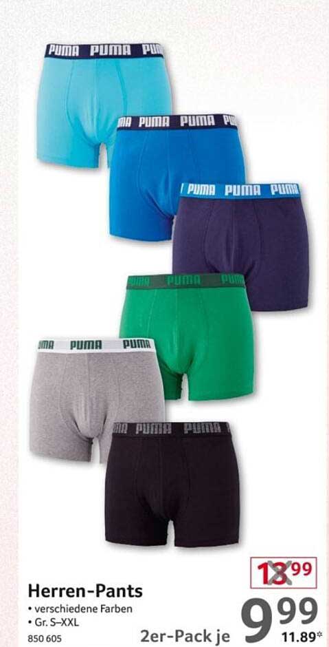 PUMA Herren-Pants im 2er-Pack - verschiedene Farben