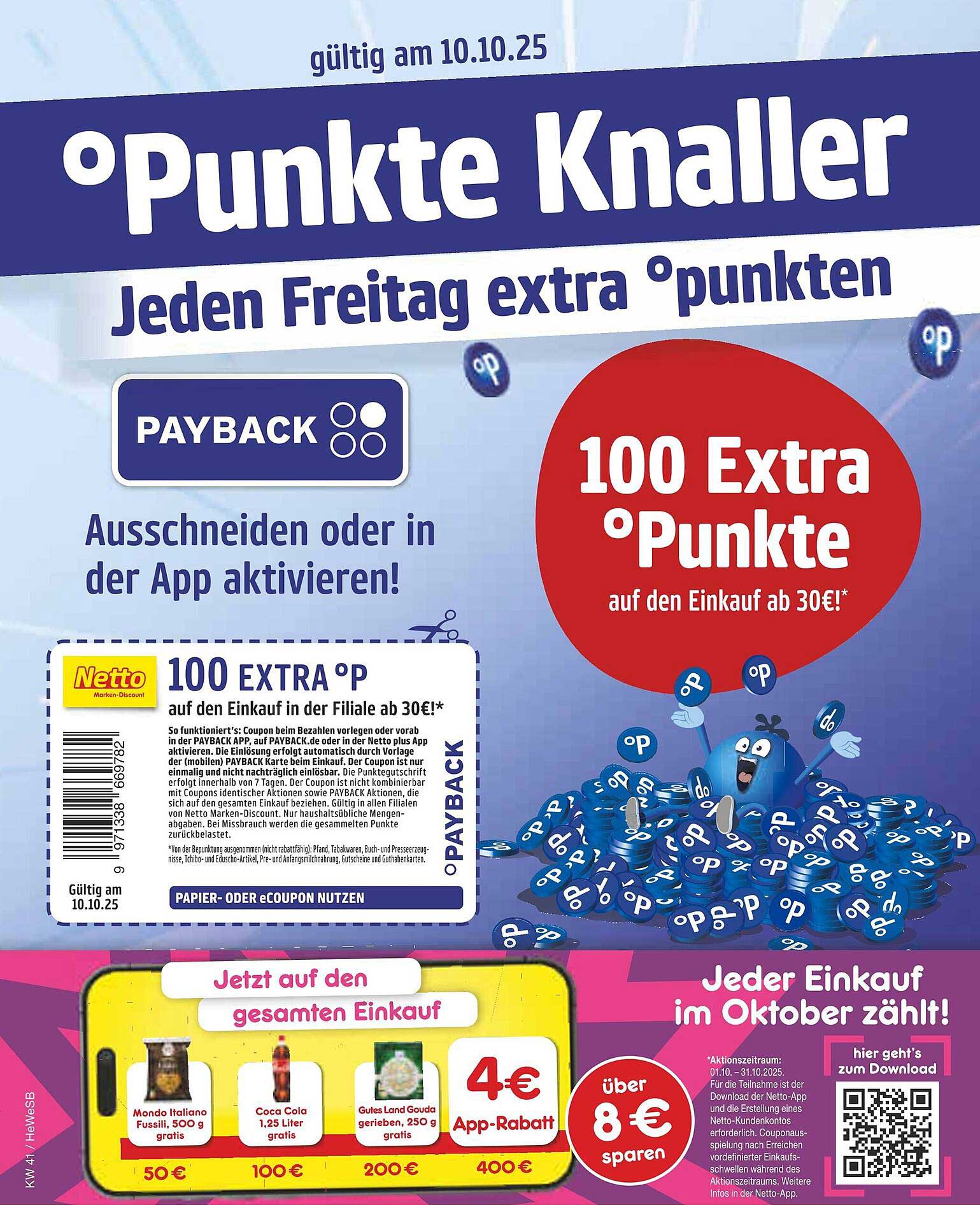 Punkte Knaller: 100 Extra °Punkte auf den Einkauf ab 30€