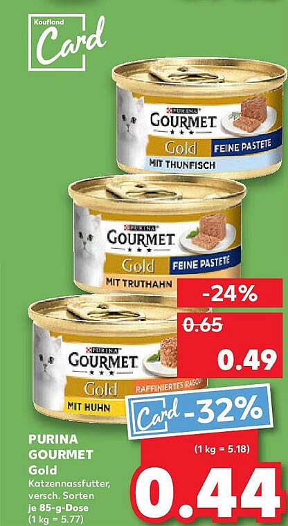 PURINA GOURMET Gold Katzen Nassfutter, 85-g-Dose, verschiedene Sorten