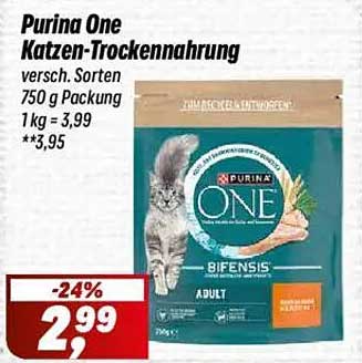 Purina One Katzen-Trockenfutter - verschiedene Sorten 750 g