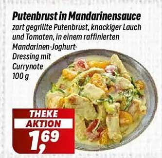 Putenbrust in Mandarinen-Sauce